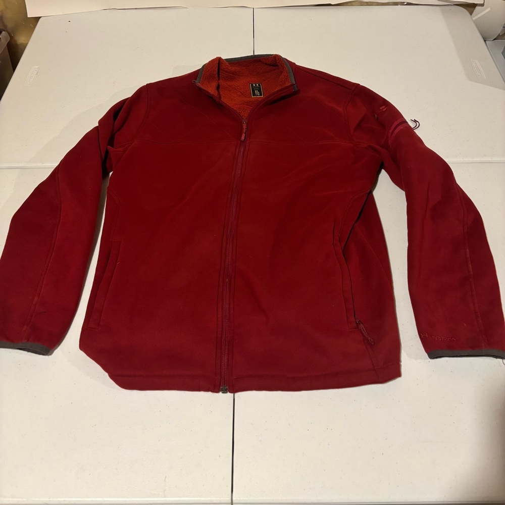 Under Armour Storm Red Pullover Athletic Sweatshirt Men’s Size XL